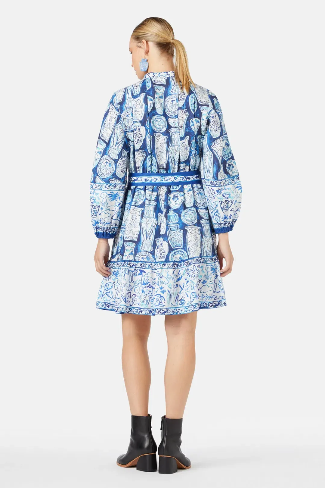 Gorman Porcelain Paradise Mini Party Dress Print Size 20 for rent on The Volte - main image