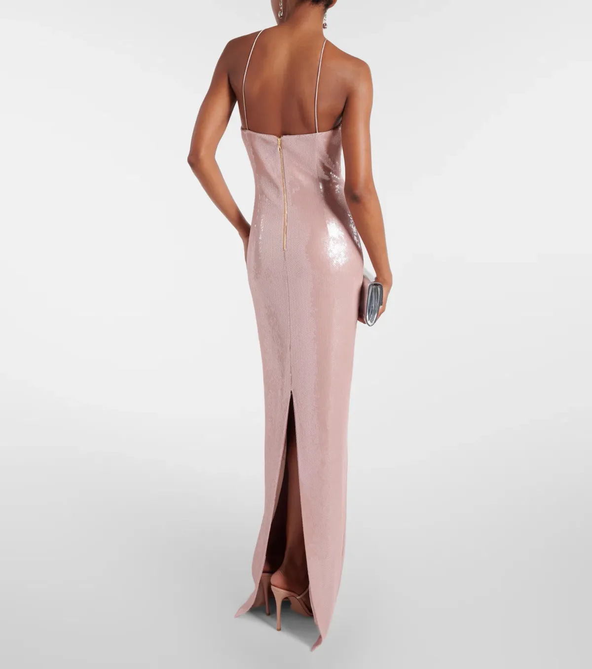 Rebecca Vallance Paige Gown Champagne Size 8 - Image 3