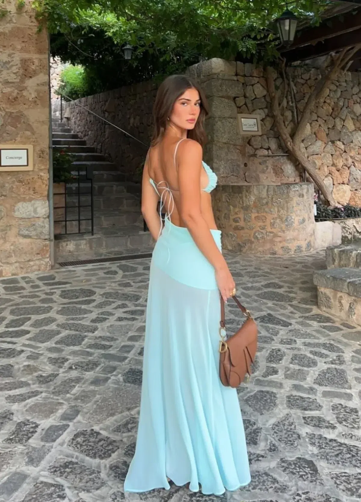 Natalie Rolt Dahlia Dress Baby Blue Size 1 / AU 8 - Image 2