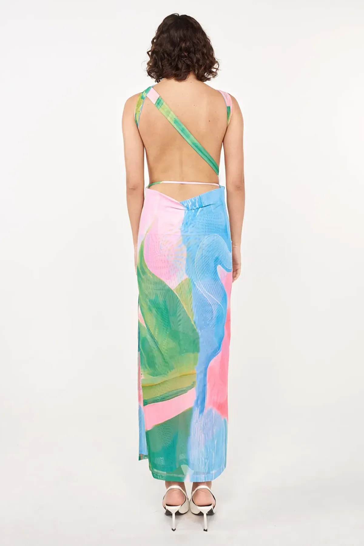 She is Olla Luelle Gaia Dress Multi Size 12 - Image 2