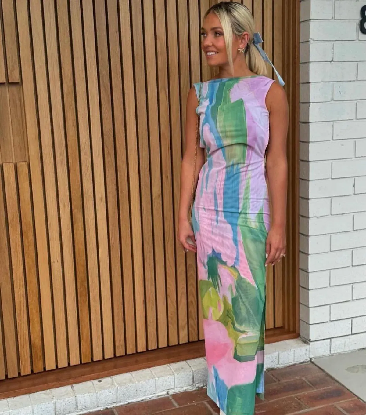 She is Olla Luelle Gaia Dress Multi Size 12 - Image 4