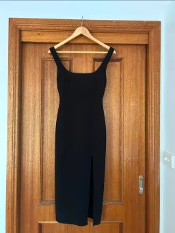 Bec & Bridge Elle Midi Dress Black Size AU 8 for rent on The Volte - image 2