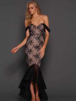 Danita Black Lace Gown 10 for rent on The Volte - image 1