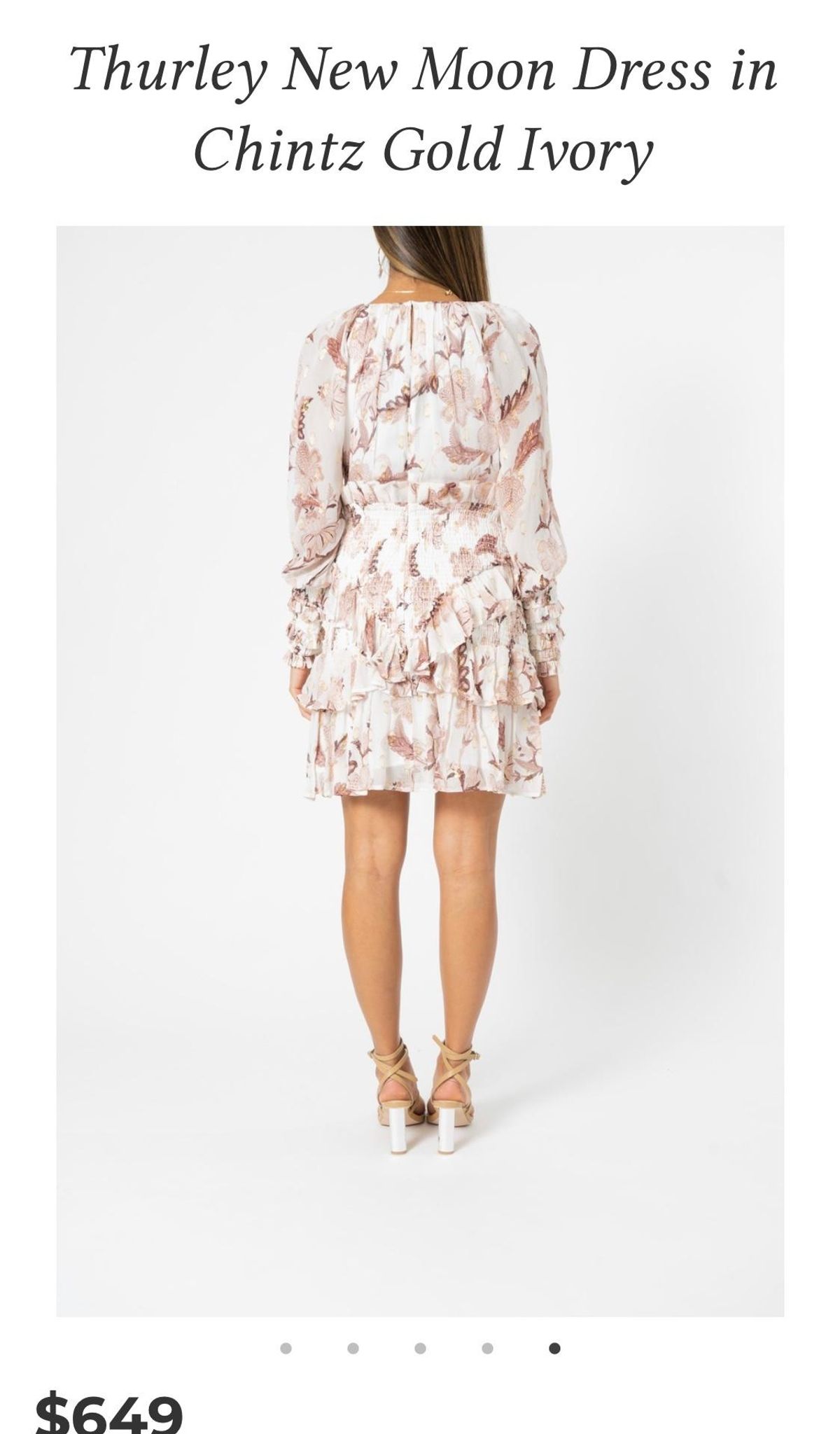 Thurley New Moon Dress Blush 8 - Image 3
