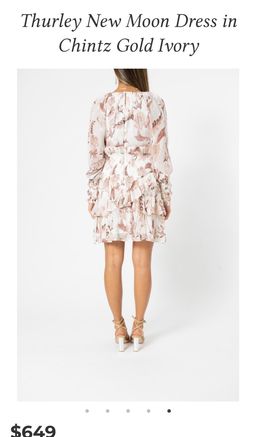 Thurley New Moon Dress Blush 8 for rent on The Volte - image 3