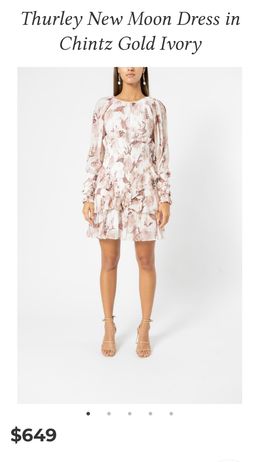 Thurley New Moon Dress Blush 8 for rent on The Volte - image 4