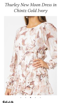 Thurley New Moon Dress Blush 8 for rent on The Volte - image 2