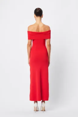Mossman Monaco Off Shoulder Dress Red Size AU 10 for rent on The Volte - image 3