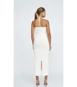 By Johnny Caprera Knit Midi Dress in Ivory Bone Size XS / AU 6 for rent on The Volte - image 2