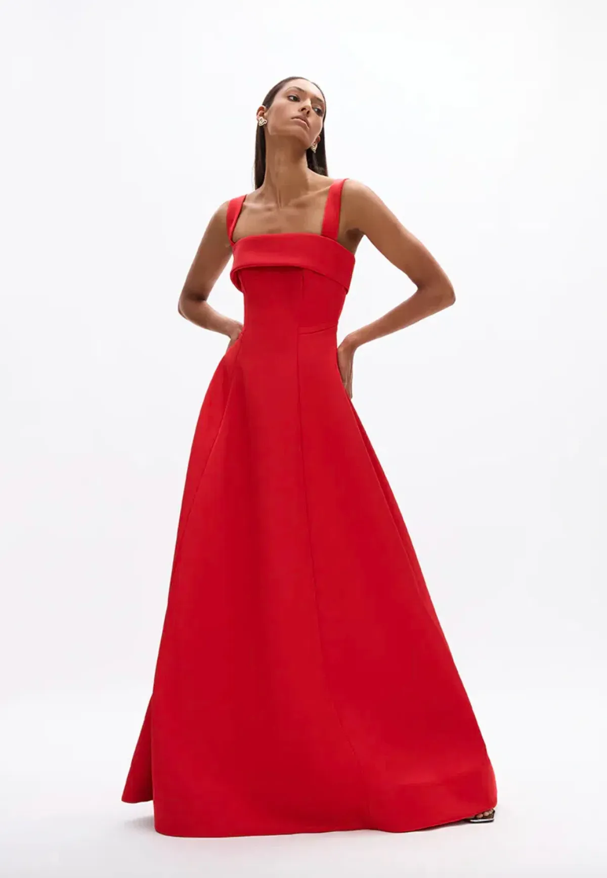 Rachel Gilbert Sera Gown Red Size AU 12 - Image 1