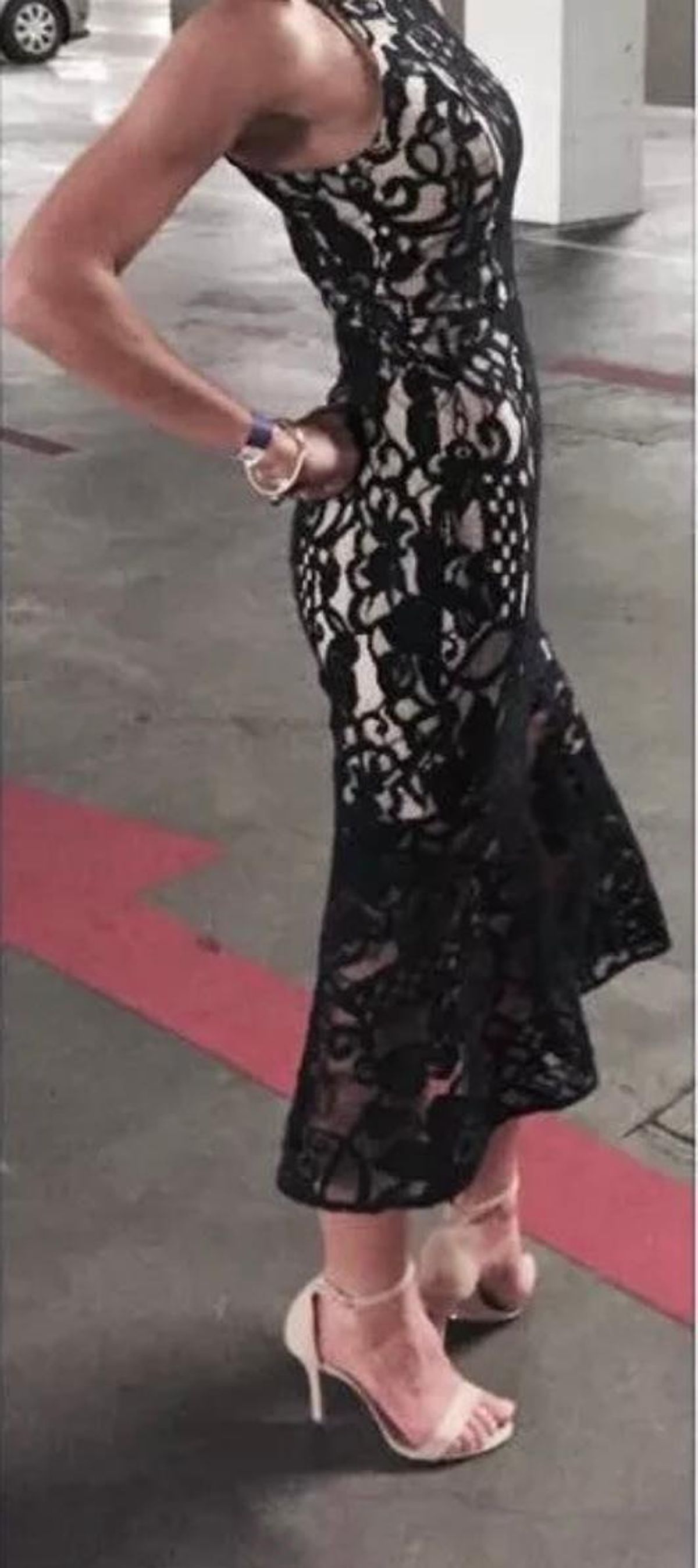 Rodeo Show Madrid Lace Midi Dress Black Size 6 - Image 3