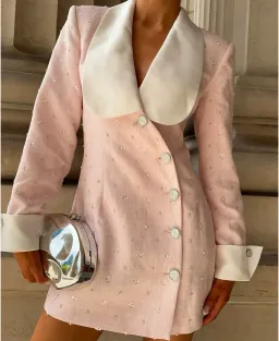 Atoir Magda Blazer Dress Pink Size AU 8 for rent on The Volte - image 5