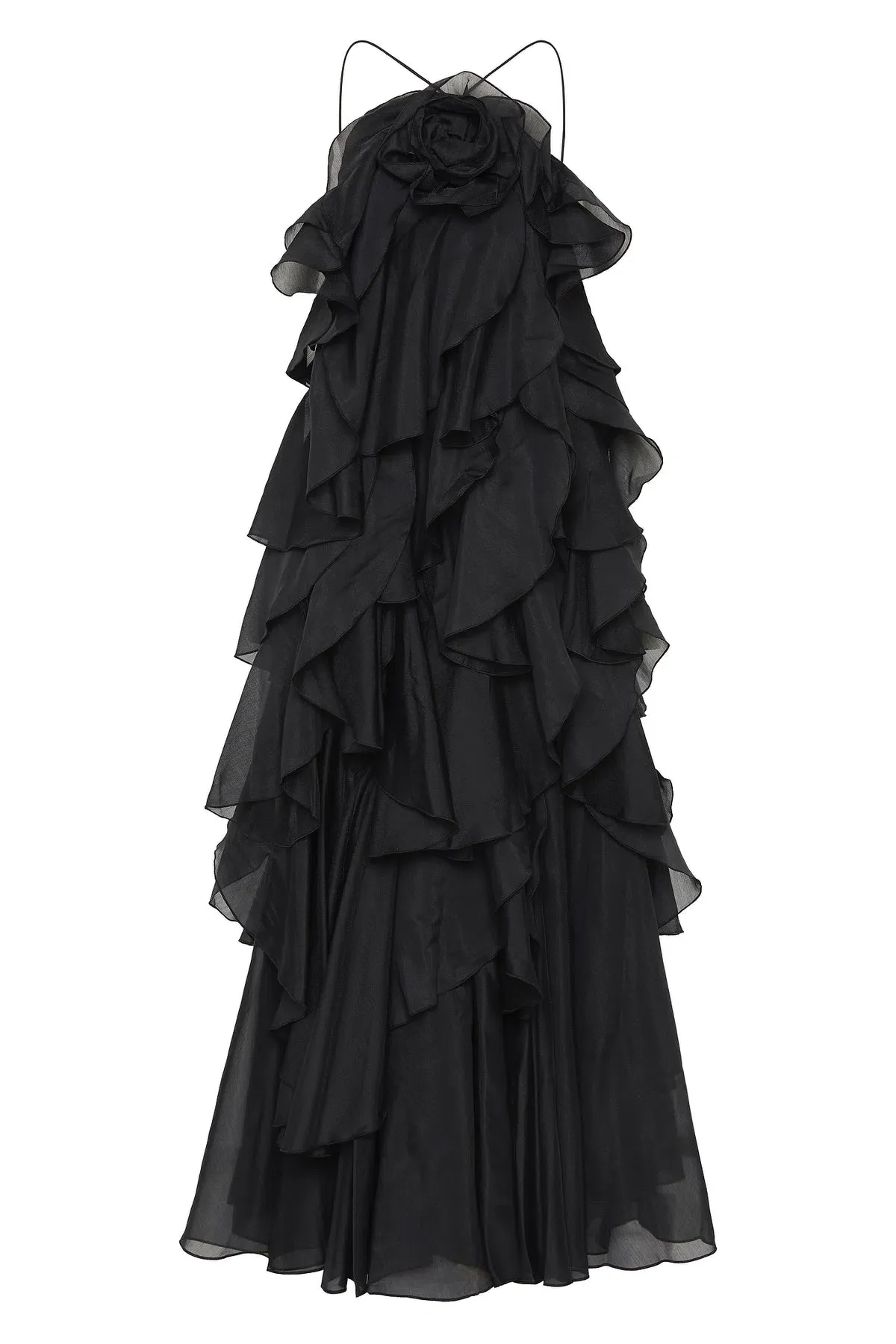 Aje Pandorea Layered Maxi Dress Black Size AU 6 - Image 7