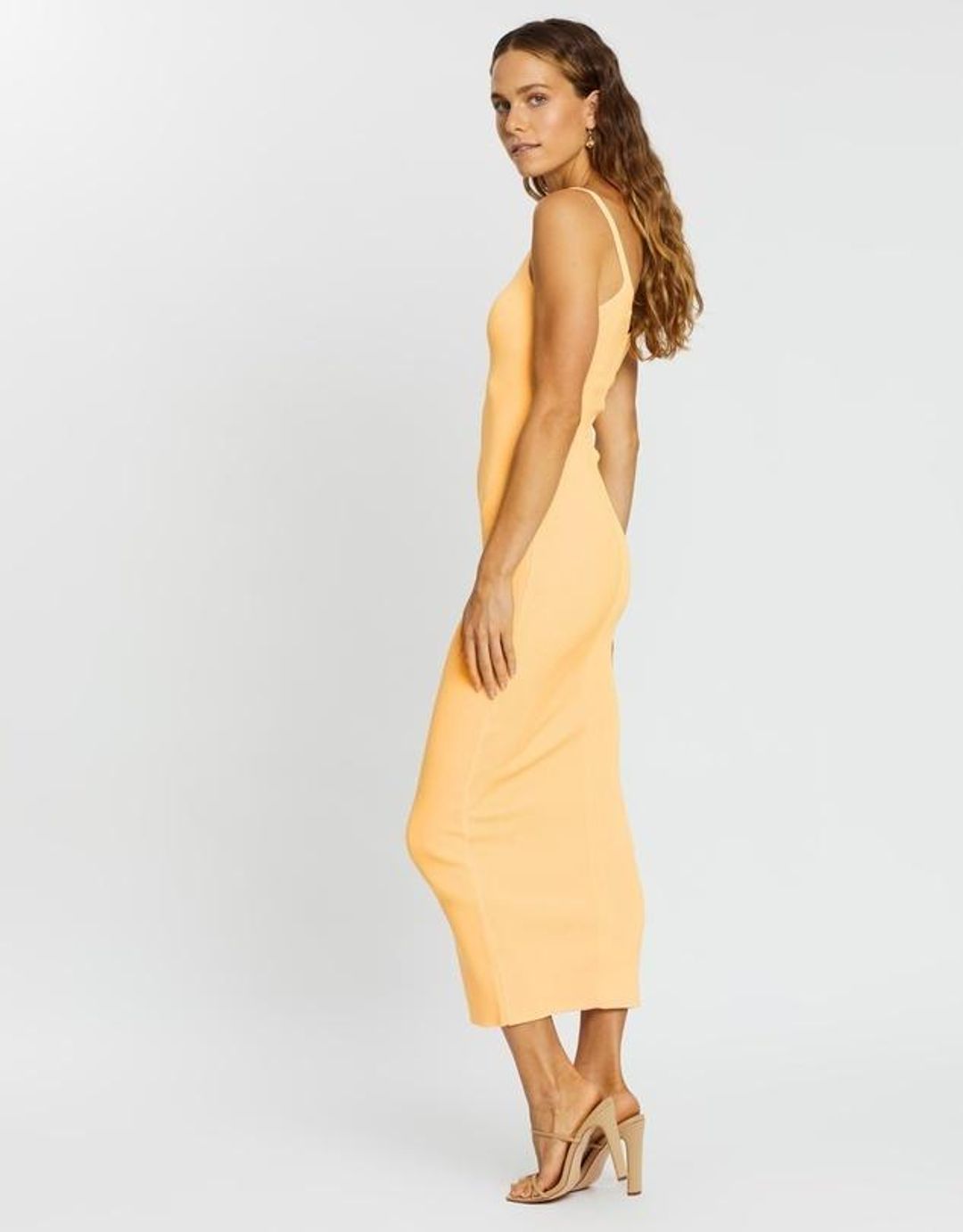 Bec & Bridge Citrus Club Midi Dress Yellow Size 6 for rent on The Volte - main image