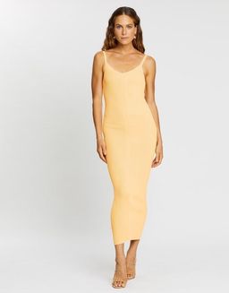 Bec & Bridge Citrus Club Midi Dress Yellow Size 6 for rent on The Volte - image 1