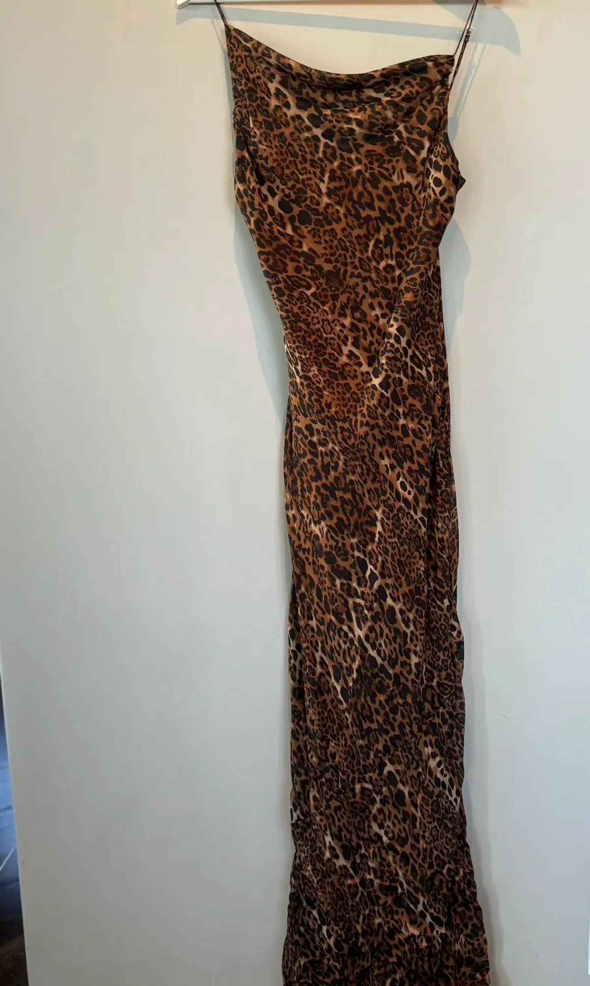 CAMI NYC Silk Slip Dress Leopard Size S - Image 4