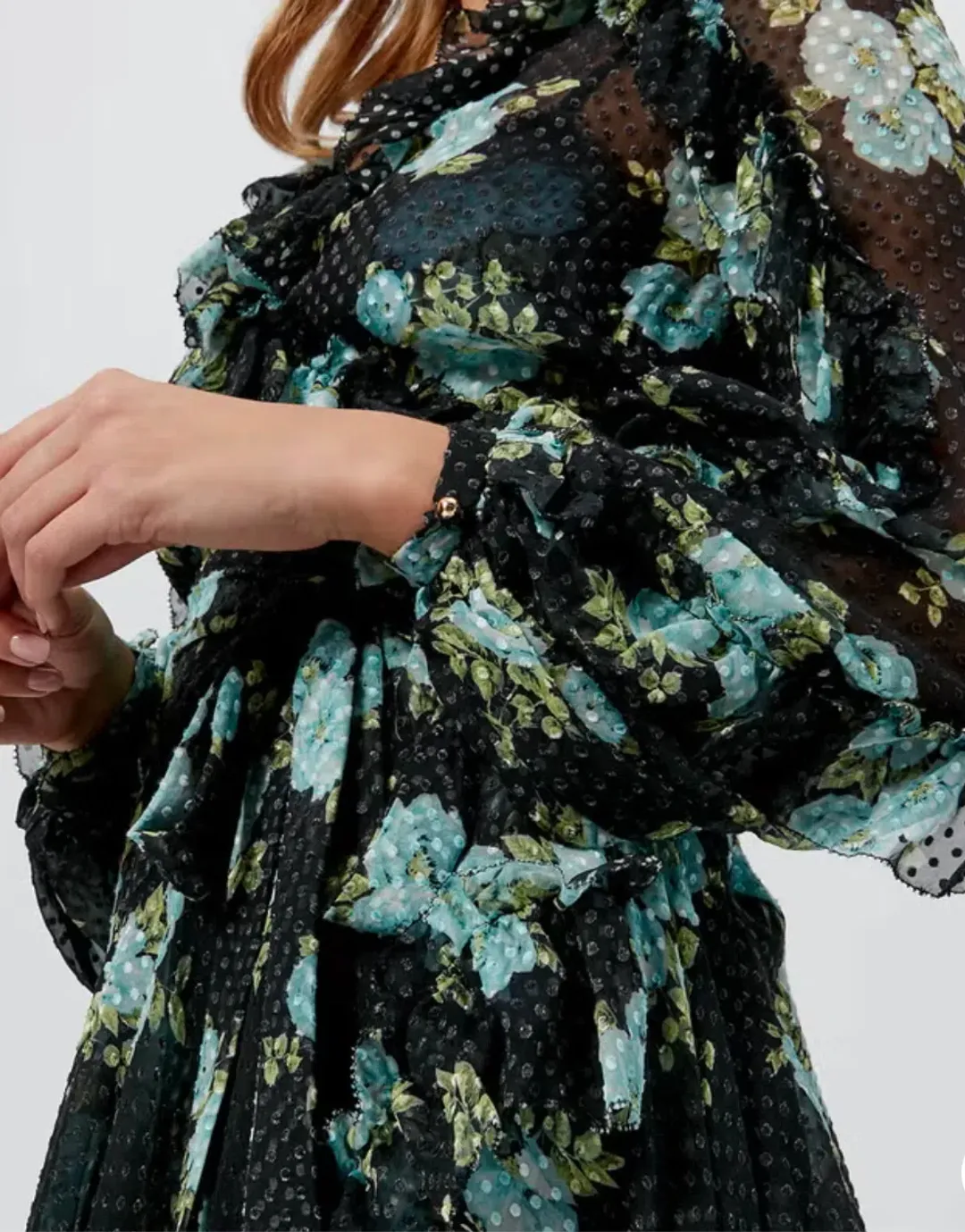 Zimmermann Women's Breeze Ruffle Wrap Dress Size 0P/Au 6 for rent on The Volte - main image