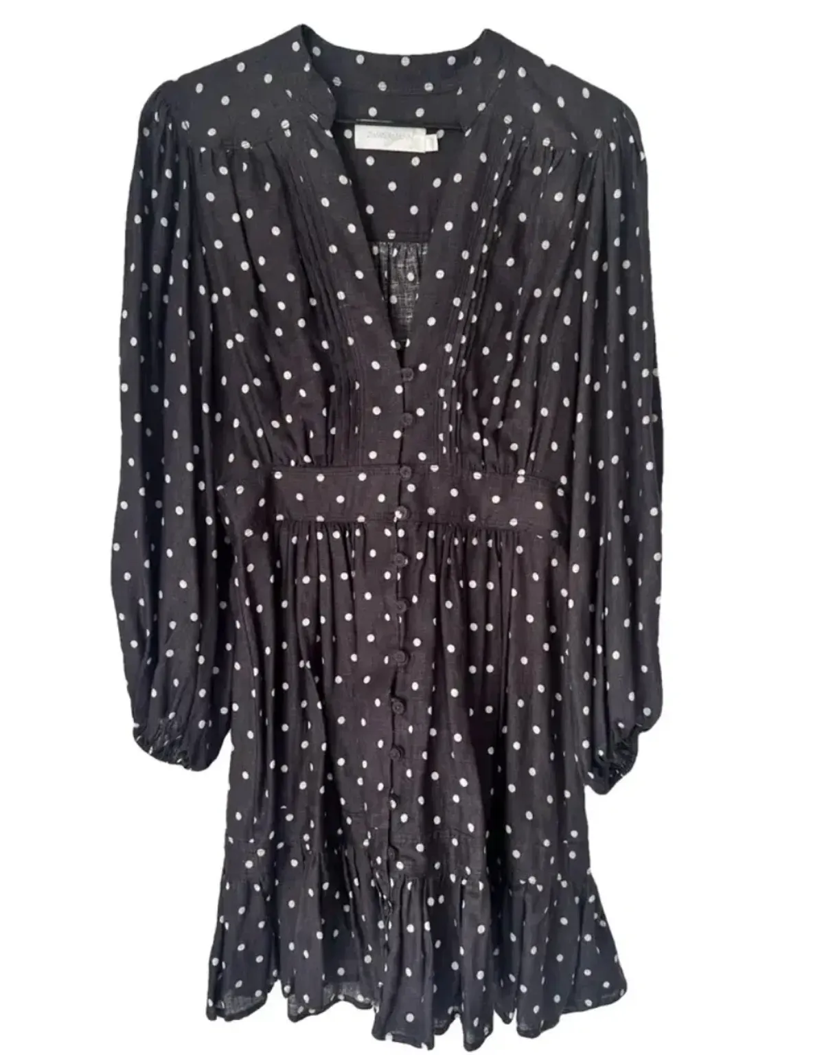 Zimmermann Prima Dot Dress Navy Size 0/Au 8 - Image 2