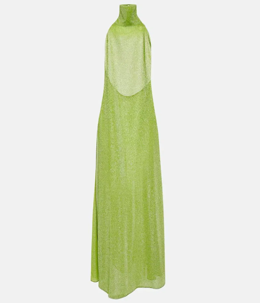 Oséree Lumiere Turtleneck Dress Green Size 14 for rent on The Volte - main image