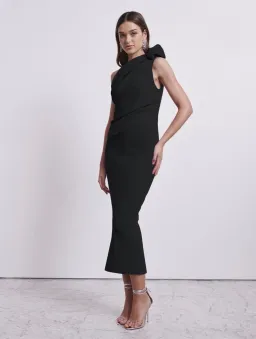 Rachel Gilbert Merida Midi Dress Black Size 4 (AU 14) for rent on The Volte - image 1
