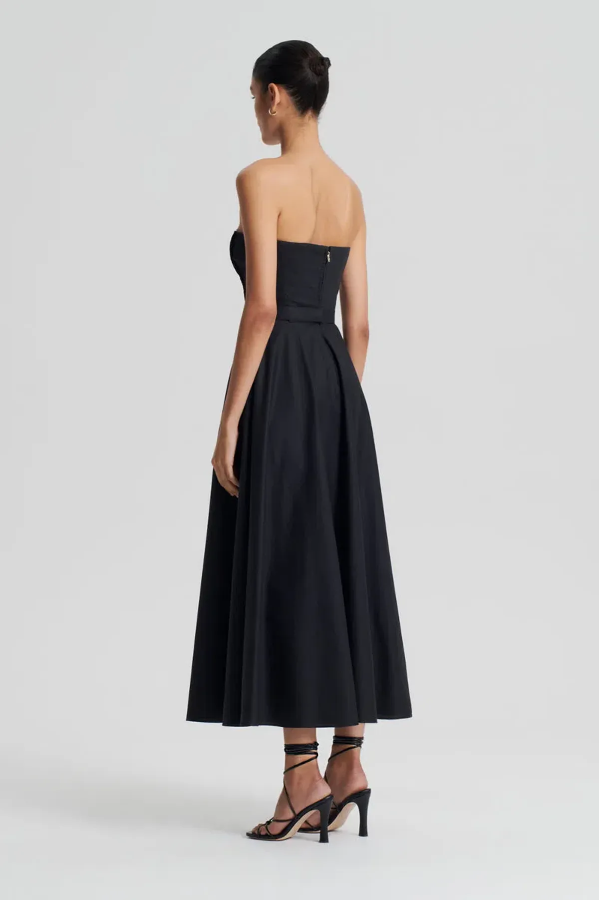 Scanlan Theodore Parachute Bustier Dress Black Size 8 - Image 3