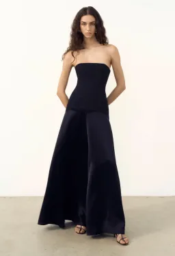 Shona Joy Adri Strapless Panelled Maxi Dress in Black Size 12 for rent on The Volte - image 6