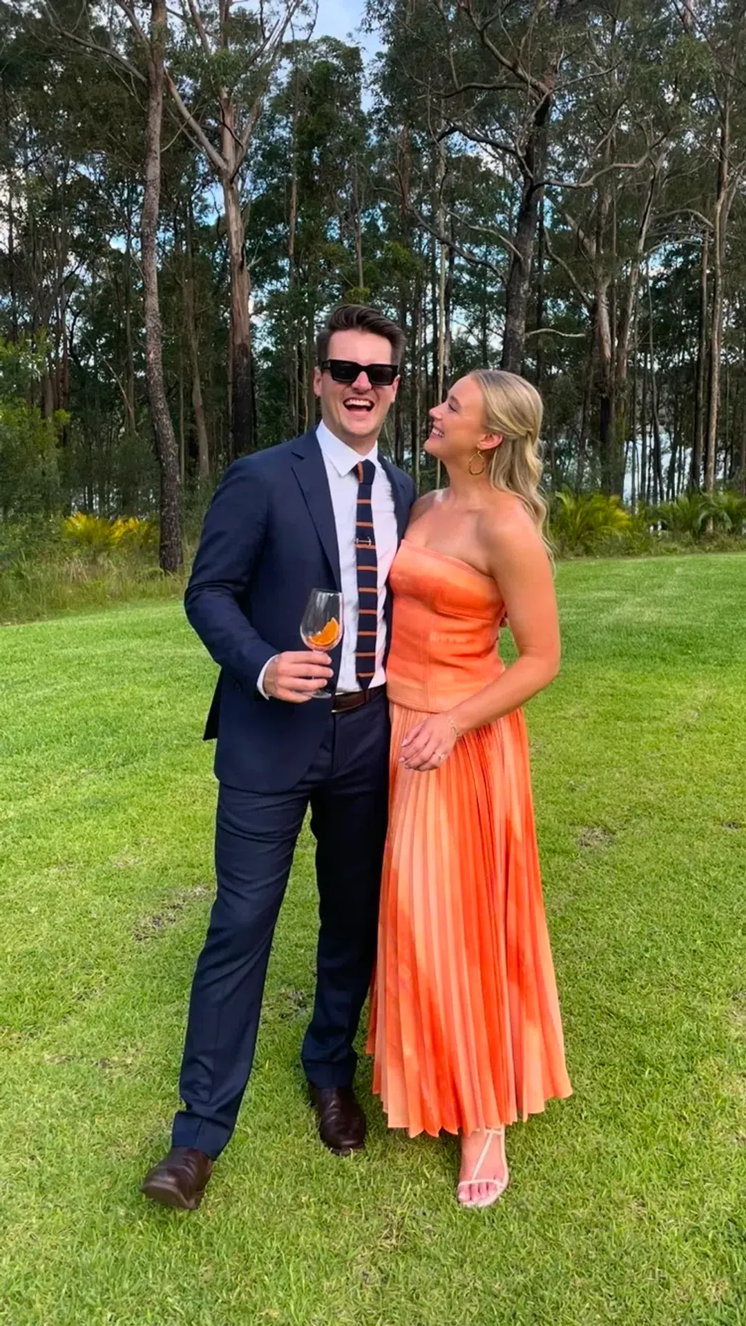 Acler Brayswick Midi Dress Melon Watercolour Size 10 for rent on The Volte - main image