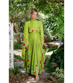 Alémais Agatha Corset Gown Green Size AU 14 for rent on The Volte - image 2