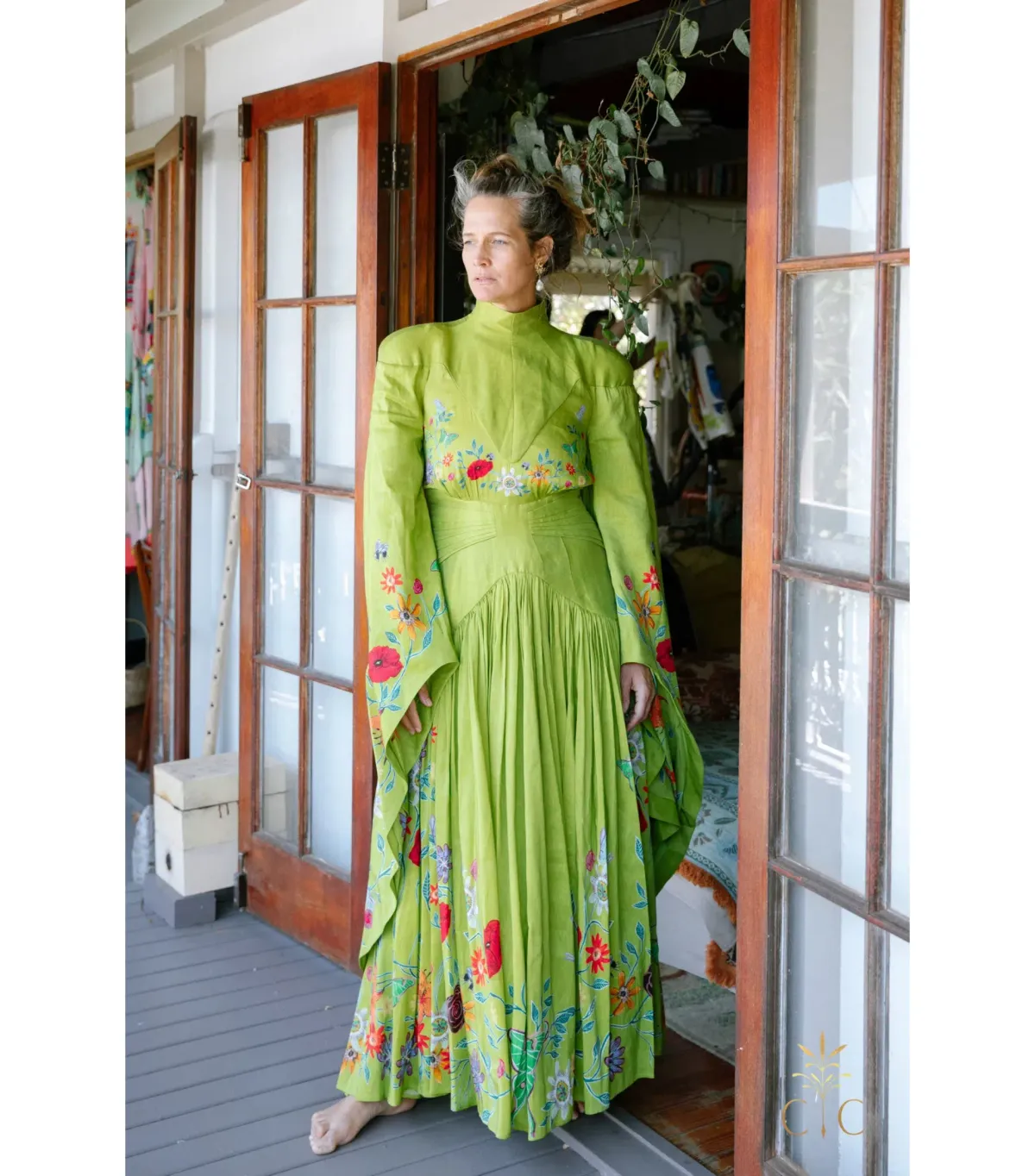 Alémais Agatha Corset Gown Green Size AU 14 - Image 1