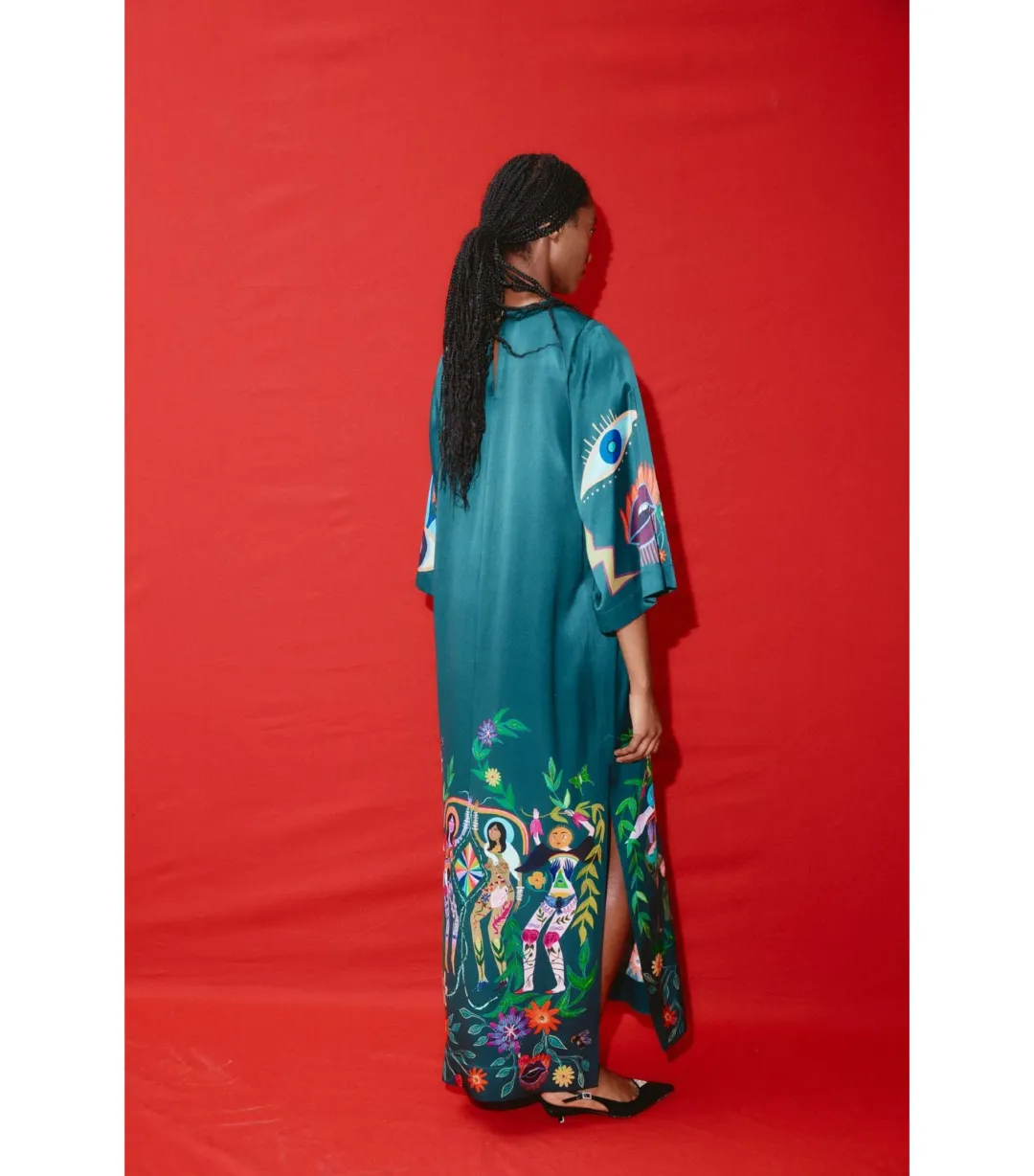 Alémais Agatha Midi Dress Green Size AU 12 for rent on The Volte - main image