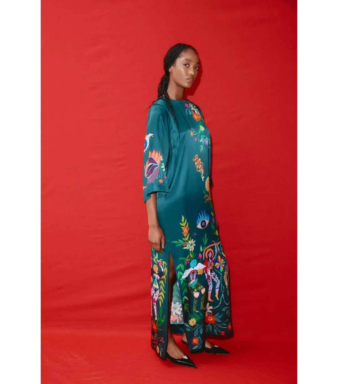 Alémais Agatha Midi Dress Green Size AU 12 for rent on The Volte - main image