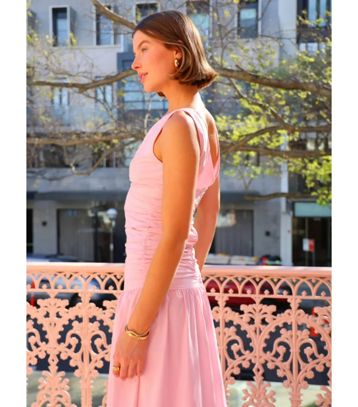 By Nicola Bowie Maxi Dress Marshmallow Size AU 16 - Image 3