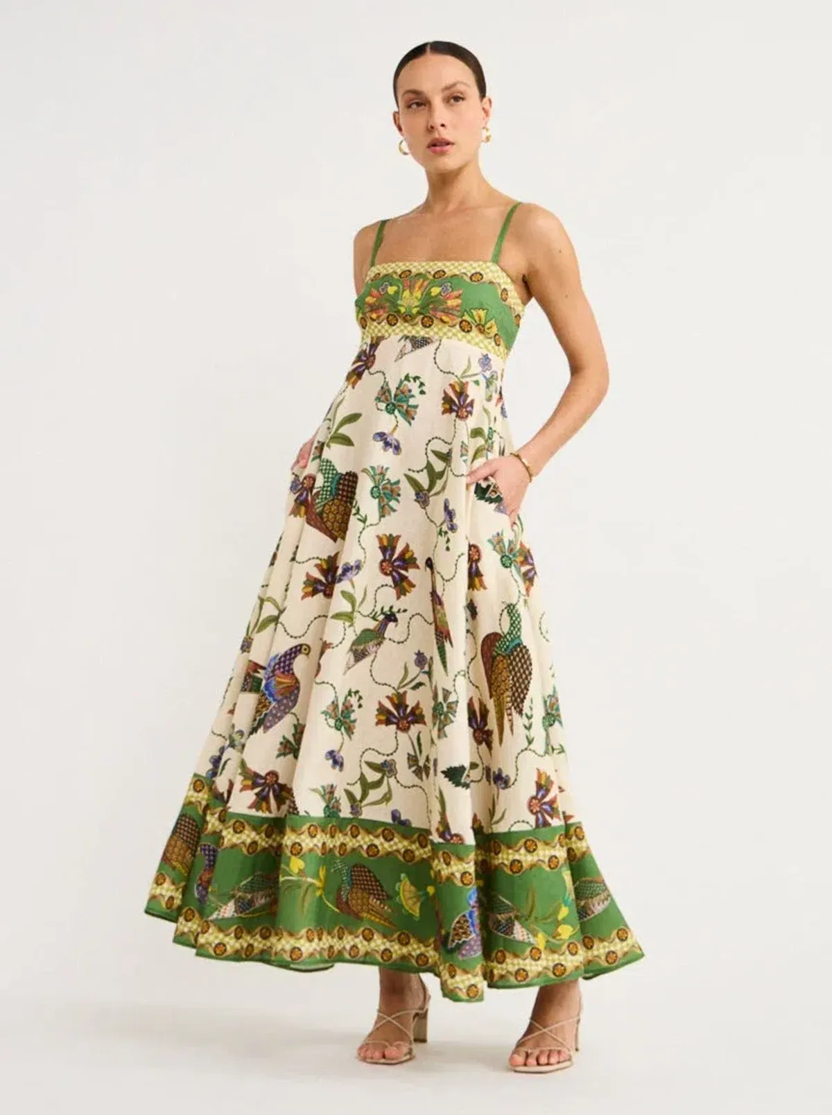 Alemais Birdie Sundress Print Size AU 8 for rent on The Volte - main image