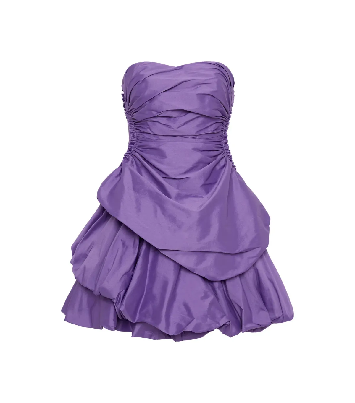 Aje Daybreak Strapless Mini Dress Deep Violet Size AU 12 - Image 5