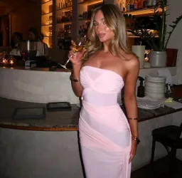 Natalie Rolt Miranda Gown in Blossom Pink Size AU 8 for rent on The Volte - image 1