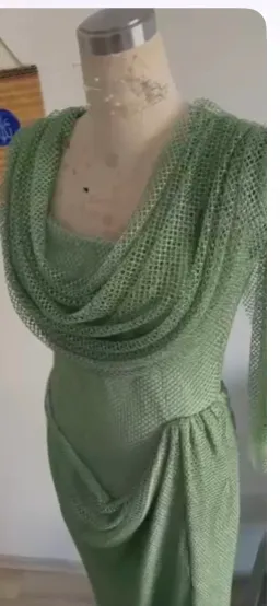 Atele Ankand Drape Neck Formal Dress Green Size 12 for rent on The Volte - image 2