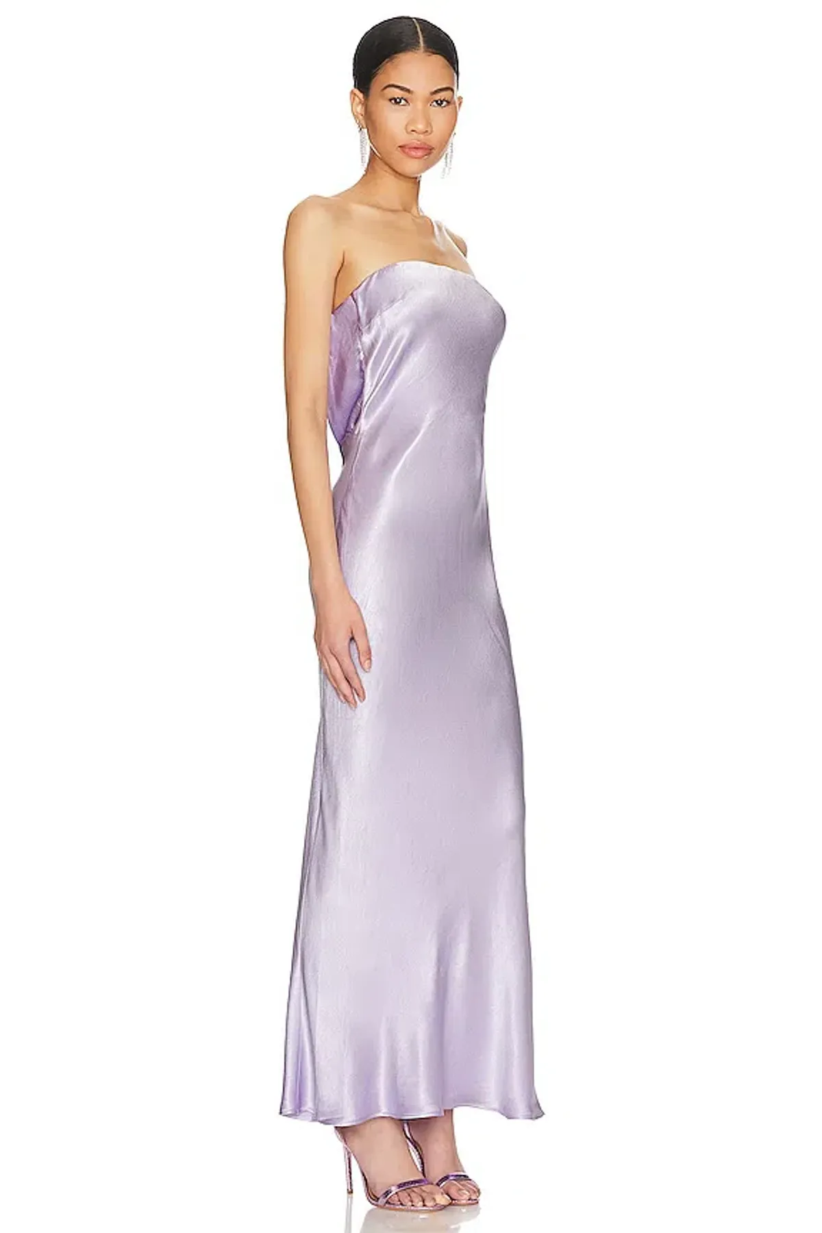 Bec and Bridge Moon Dance Strapless Dress Lilac Size 8 - Image 2