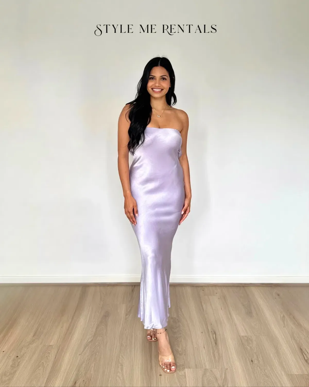 Bec and Bridge Moon Dance Strapless Dress Lilac Size 8 - Image 4