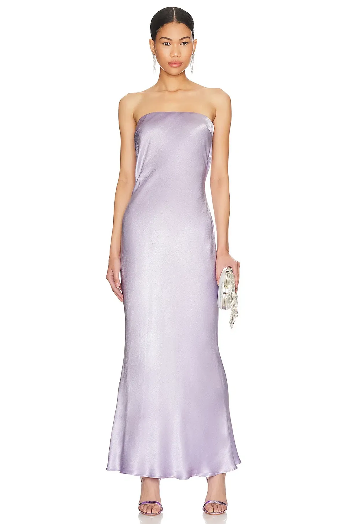 Bec and Bridge Moon Dance Strapless Dress Lilac Size 8 - Image 1