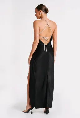 Meshki Louise Diamante Rope Maxi Dress Black Size S / AU 8 for rent on The Volte - image 4