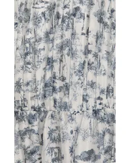 Sir the Label Dimitri Printed Cotton Silk Strapless Midi Dress Print Size XS / AU 6 for rent on The Volte - image 4