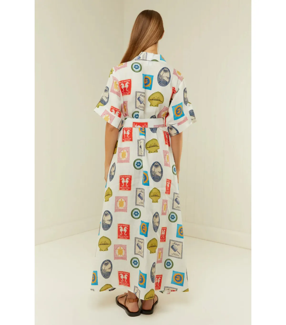 Palm Noosa Memento Dress in Holiday Stamp Size AU 12 - Image 4