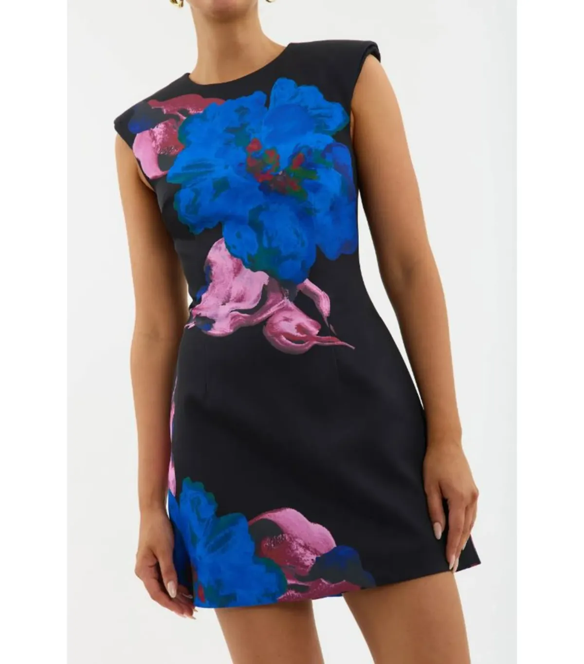 Rebecca Vallance Acid Bloom Mini Dress Dress in Multi Size AU 8 - Image 4