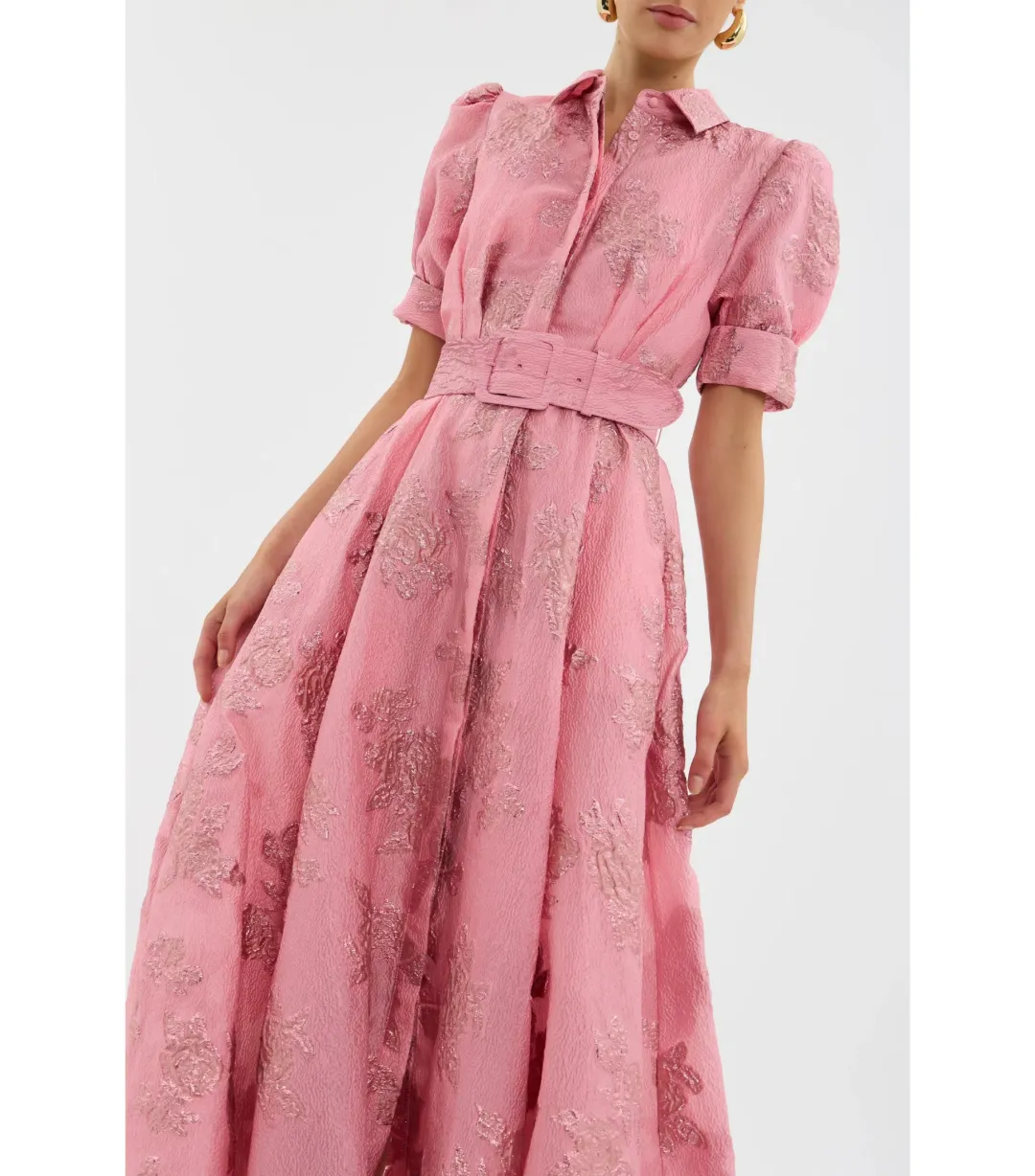 Rebecca Vallance Annette Button Gown Pink Size AU 8 for rent on The Volte - main image