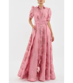 Rebecca Vallance Annette Button Gown Pink Size AU 8 for rent on The Volte - image 1
