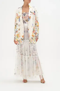 Camilla Double Breasted Soft Jacket Queens Bee Hive Print Size S / AU 10 for rent on The Volte - image 1