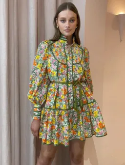 Alemais Cabana Mini Dress in Multi Size 6 for rent on The Volte - image 1