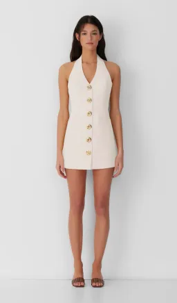 The Wolf Gang Irida Vest Mini Dress Ivory AU 6 XS for rent on The Volte - image 1