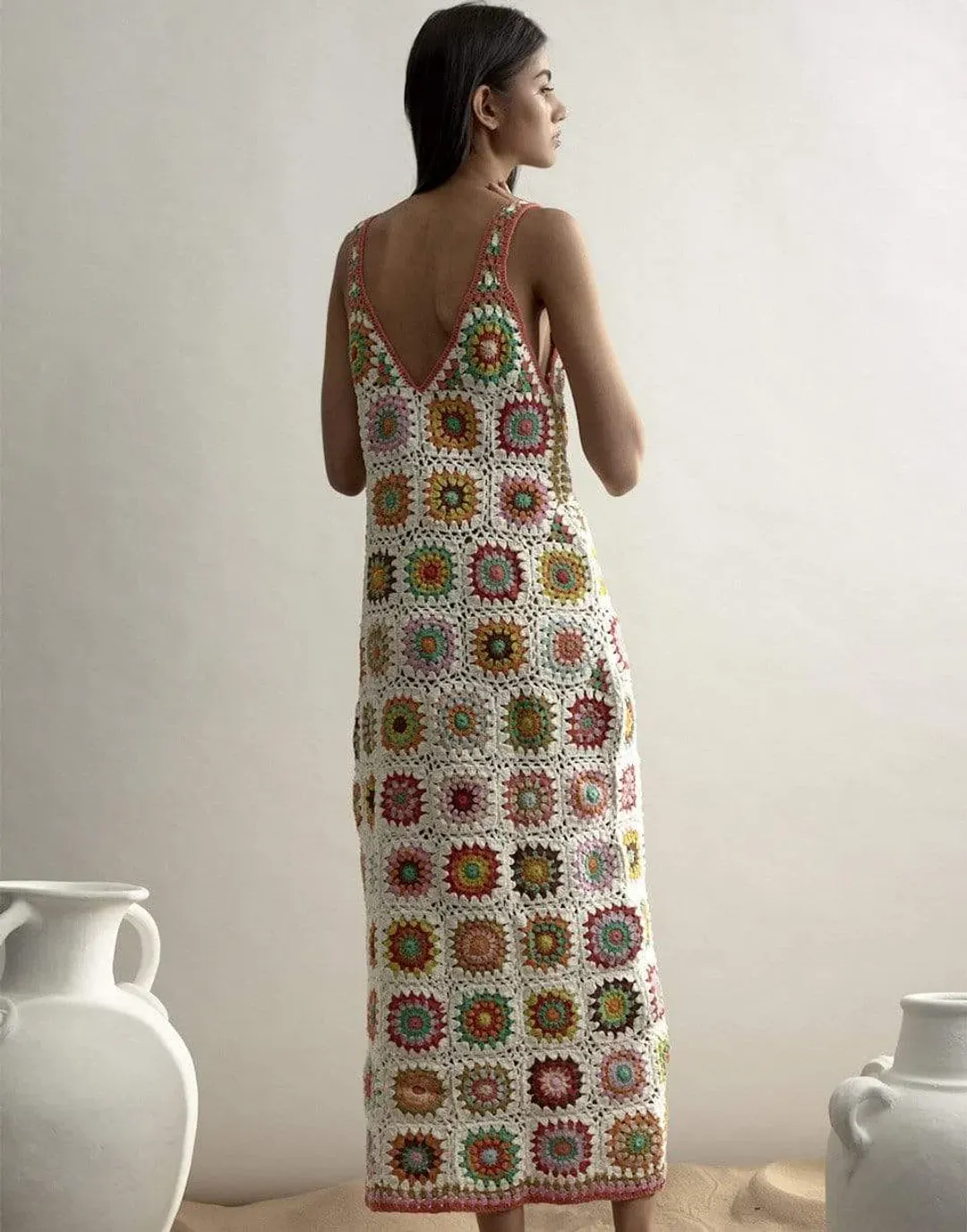 Alémais Crochet Midi Dress White Size AU 14 for rent on The Volte - main image