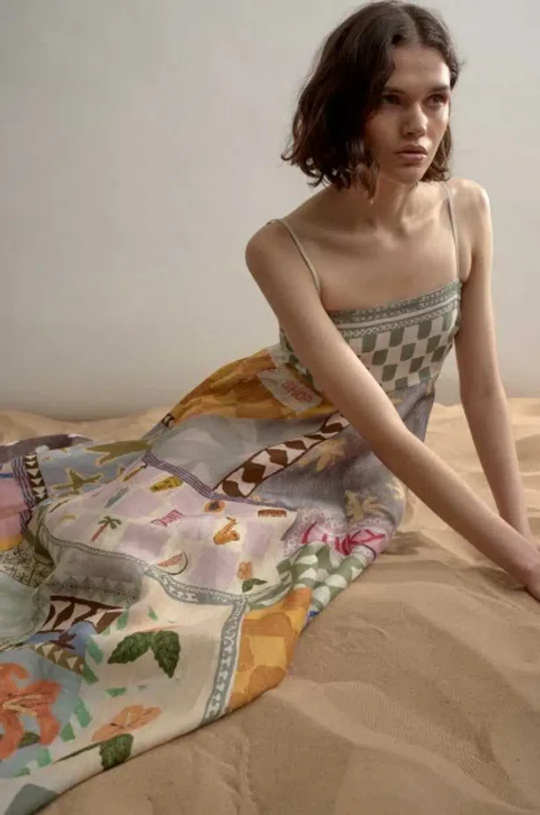 Alemais Emma Gale Sundress Multi Size 14 for rent on The Volte - main image